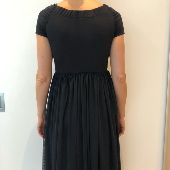 Navy blue chiffon dress from Zara - Picture 2 of 5